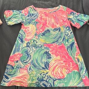 Lilly Pulitzer size 4 puff sleeve cotton dress